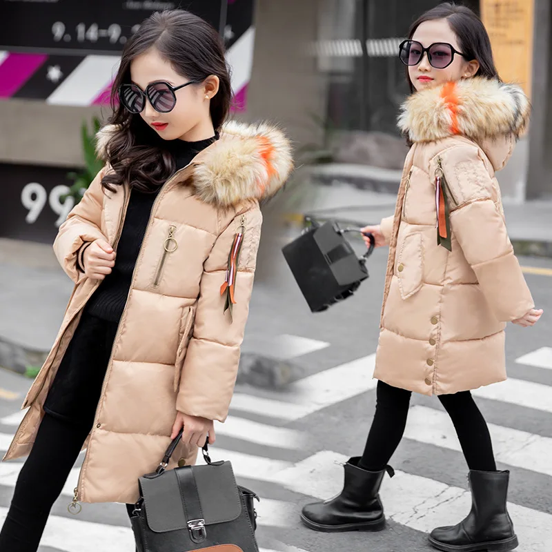 2019 Girls Winter Jackets Kids Long Thick Coats Warm Fur Collar Parka For Girls Hooded Cotton Girl Children Clothes for Teenage
2019 Girls Winter Jackets Kids Long Thick Coats Warm Fur Collar Parka For Girls Hooded Cotton Girl Children Clothes for Teenage