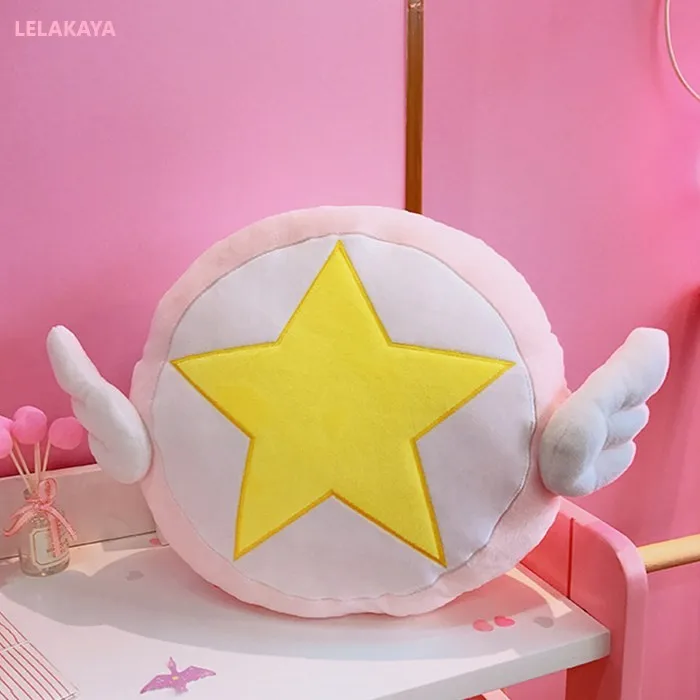 Anime Card Captor Sakura Plush Pink Star Wings Cartoon Soft Plush Office Study Back Cushion Rest Relax Pillow Soft Stuffed Doll
Anime Card Captor Sakura Plush Pink Star Wings Cartoon Soft Plush Office Study Back Cushion Rest Relax Pillow Soft Stuffed Doll