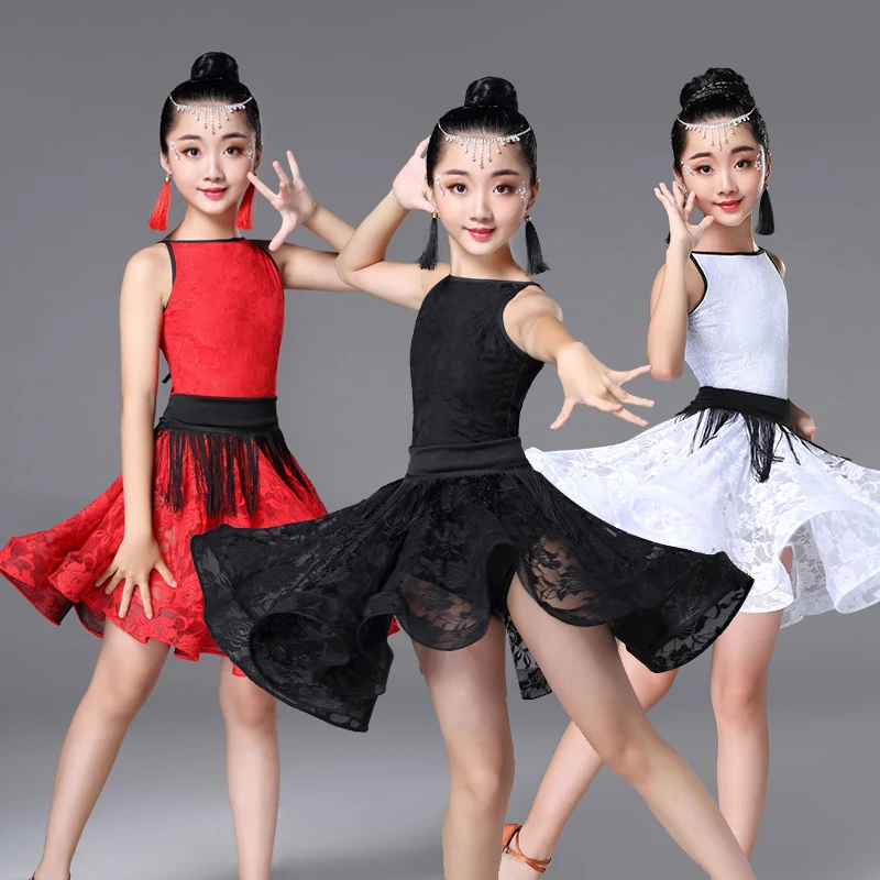 Lace Kids Dresses For Girls Black Dance Skirt 2PCS Dancewear Tango Ballroom Practice Clothing Dance Competition Dresses BL1614
Lace Kids Dresses For Girls Black Dance Skirt 2PCS Dancewear Tango Ballroom Practice Clothing Dance Competition Dresses BL1614