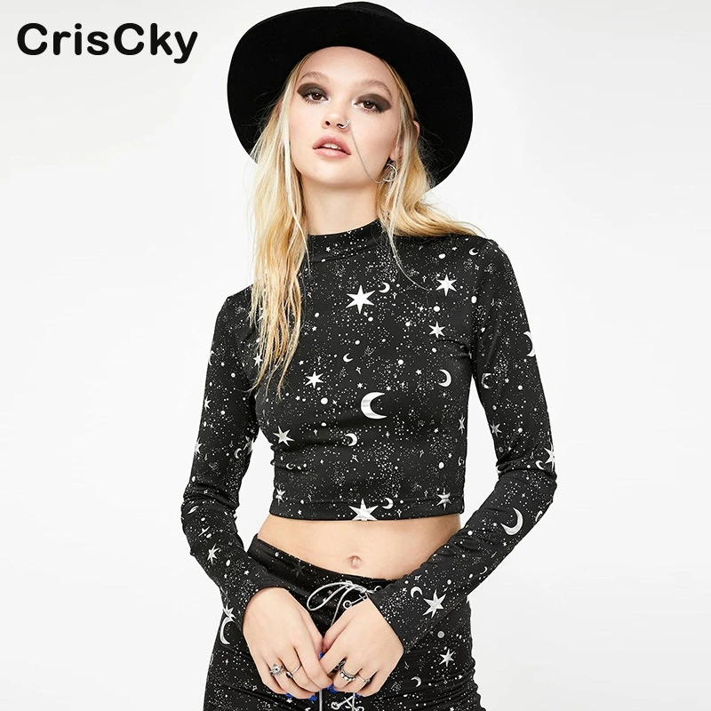 CRISCKY Hot Summer Women Sexy T-Shirt Ladies O Neck Backless Bandage Long Sleeve Print Casual T-Shirt Tops Slim Tops Harajuku
CRISCKY Hot Summer Women Sexy T-Shirt Ladies O Neck Backless Bandage Long Sleeve Print Casual T-Shirt Tops Slim Tops Harajuku