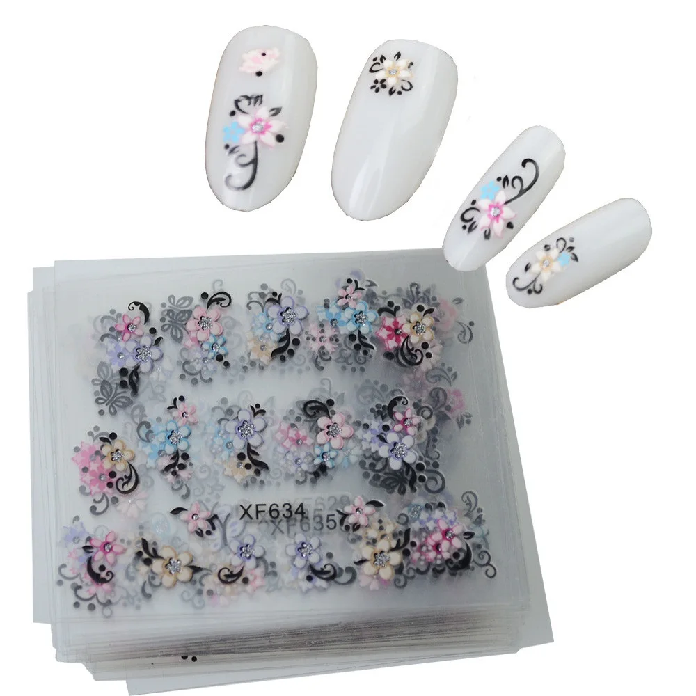 30Sheets Beauty Flower Design Nail Stickers Colorful Mixed Decals Manicure Tips 3D Nail Art Decorations Charm Tools LAXF627-650
30Sheets Beauty Flower Design Nail Stickers Colorful Mixed Decals Manicure Tips 3D Nail Art Decorations Charm Tools LAXF627-650