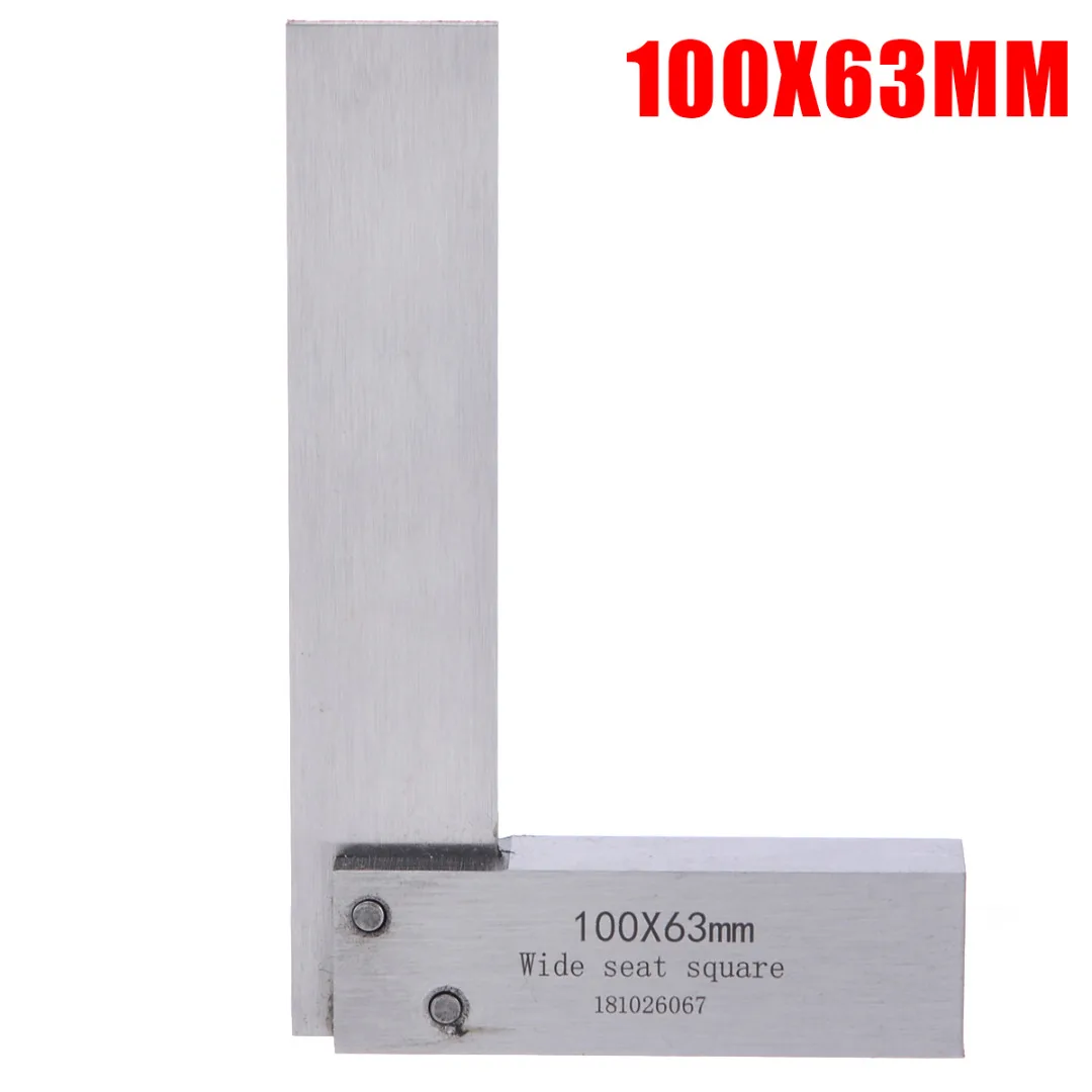 Durable Machinist Square Ruler 90 Degree Right Angle Engineer Precision Ground Steel Hardened Right Angle Ruler