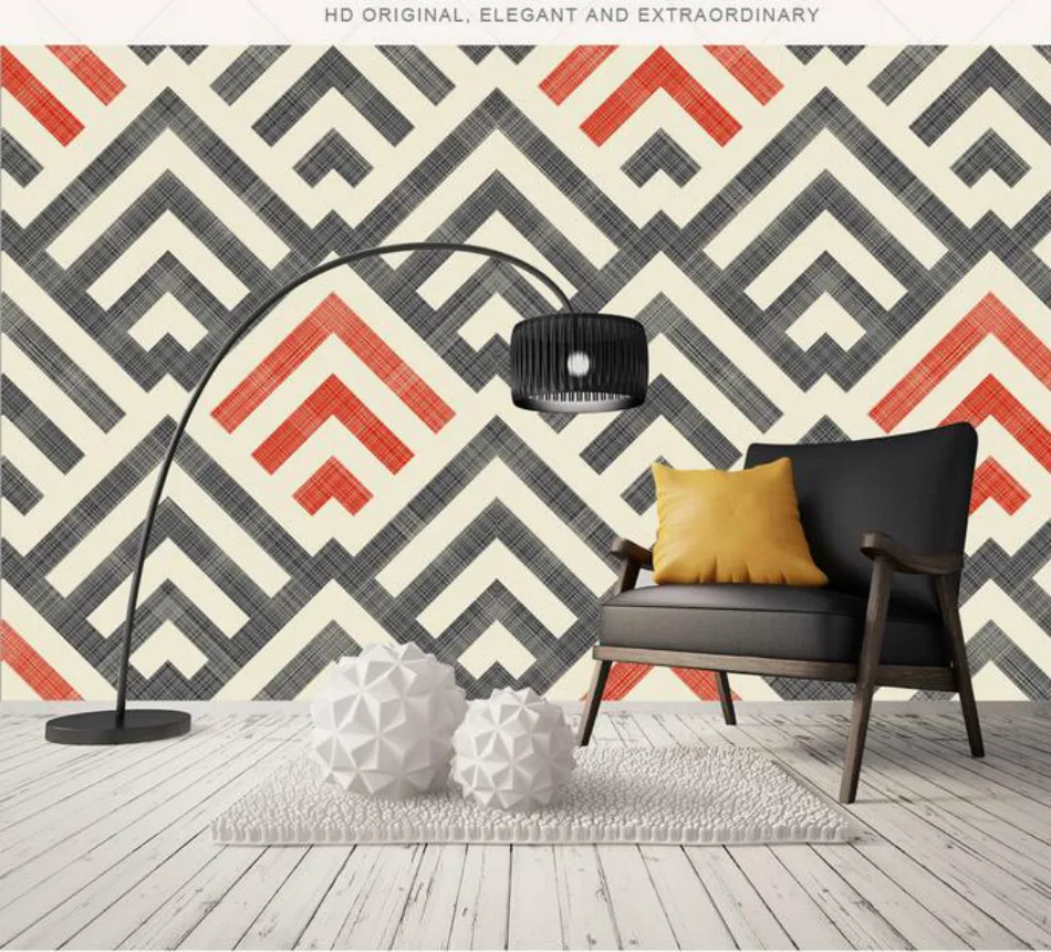 3dウォール紙ヴィンテージ装飾画3d壁紙muarlホームセンターレトロ懐かし抽象幾何学ライン ホームセンター 紙の壁のヴィンテージ3d壁紙 Aliexpress