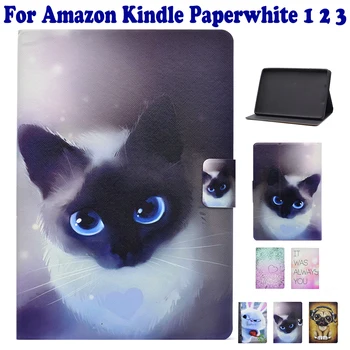 Stand Tablet Cover Shell Case For Amazon Kindle Paperwhite 1 2 3 Case Cute Dog Cat Rabbit Heart Pattern coque para capa
Stand Tablet Cover Shell Case For Amazon Kindle Paperwhite 1 2 3 Case Cute Dog Cat Rabbit Heart Pattern coque para capa