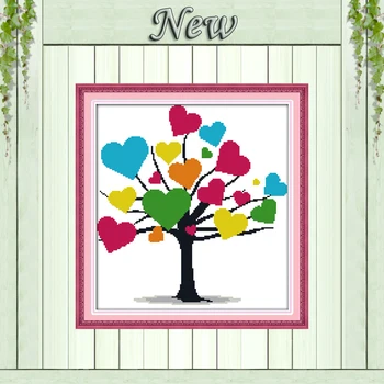 Colorful tree heart decor paintings counted printed on canvas DMC 14CT 11CT chinese Cross Stitch Needlework Sets Embroidery kits
Colorful tree heart decor paintings counted printed on canvas DMC 14CT 11CT chinese Cross Stitch Needlework Sets Embroidery kits