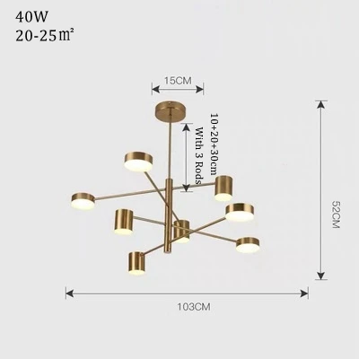 LukLoy Modern Chandelier Suspension Lighting Fixture Living Room Ceiling Hang Lamps Hanglamp Kitchen Branch Pendant Lamps Lights (20)