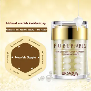 60g BIOAQUA Brand Pure Pearl Cream Skin Care Hyaluronic Acid Deep Moisturizing Anti Wrinkle Face Care Whitening Essence Cream
60g BIOAQUA Brand Pure Pearl Cream Skin Care Hyaluronic Acid Deep Moisturizing Anti Wrinkle Face Care Whitening Essence Cream