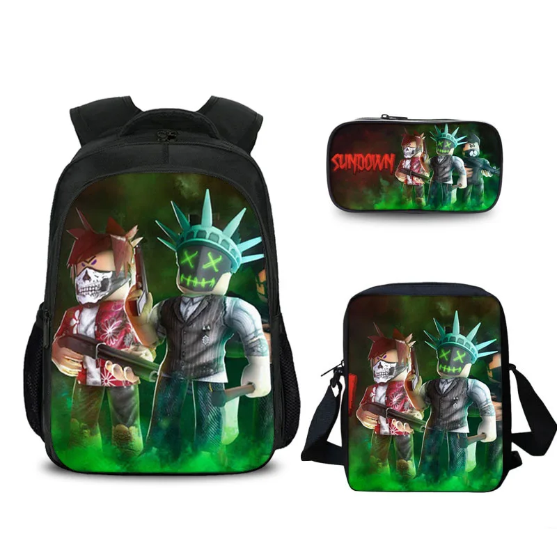 2019 Hot Cartoon Anime Roblox Backpacks Pencil Bag 3Pcs/Set School Bag for Teenage Boys Children Kids Bagpack Mochila Men Bag
2019 Hot Cartoon Anime Roblox Backpacks Pencil Bag 3Pcs/Set School Bag for Teenage Boys Children Kids Bagpack Mochila Men Bag
