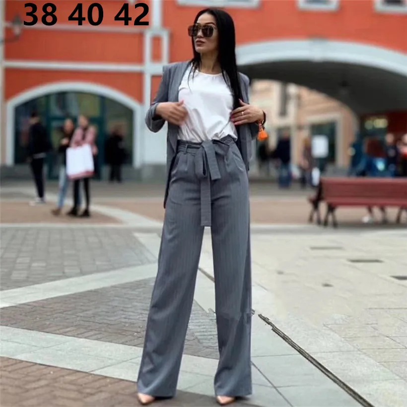 women's suit New Casual Pantsuits blazer Jackets And Pants Office ladies Business Wide Leg Pant Suits women Female Trousers Sets
women's suit New Casual Pantsuits blazer Jackets And Pants Office ladies Business Wide Leg Pant Suits women Female Trousers Sets