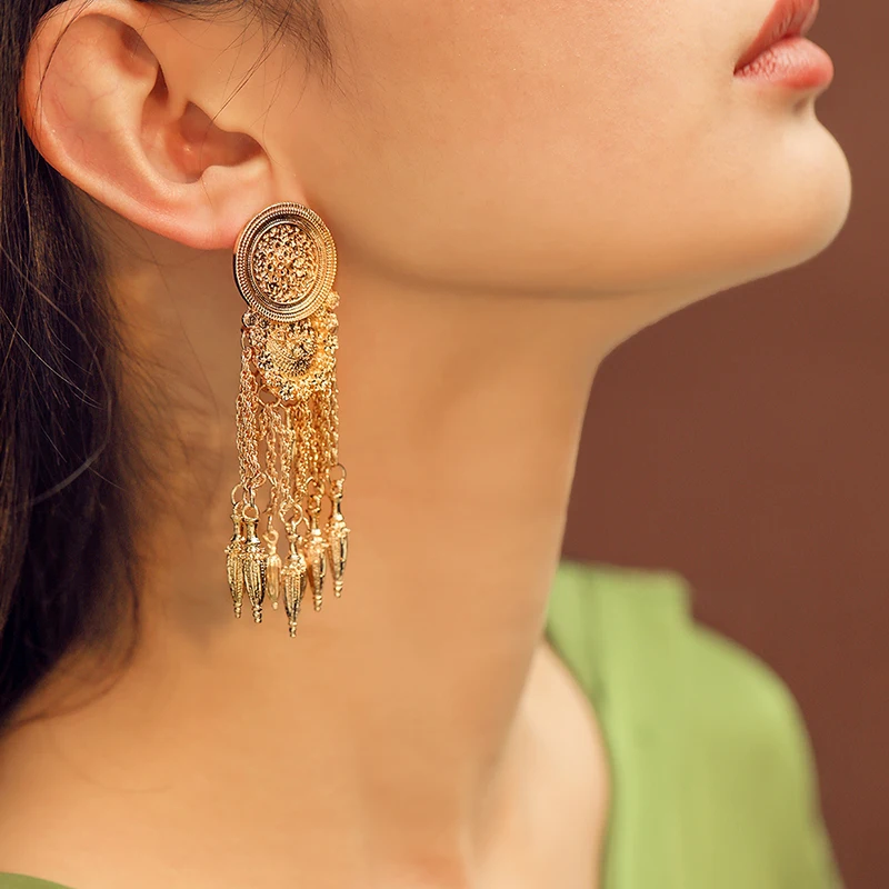 Lalynnlys Boho ZA Maxi Long Earrings For Women Girls Metal Geometric Tassel Hanging Earring Punk Vintage Jewelry Gifts E54121
Lalynnlys Boho ZA Maxi Long Earrings For Women Girls Metal Geometric Tassel Hanging Earring Punk Vintage Jewelry Gifts E54121