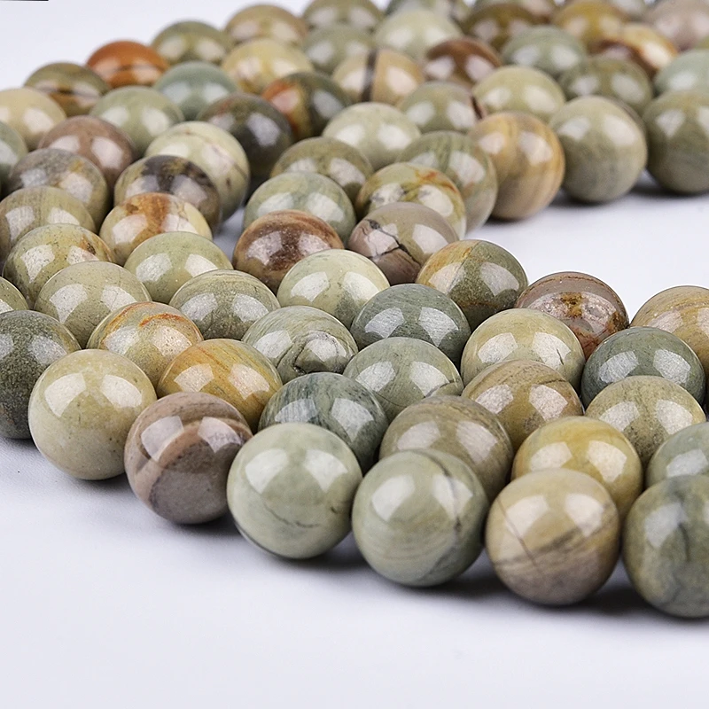 Natural Stone Leaves Stone Round Loose Beads 4 6 8 10 12mm Pick Size Beads For Jewelry Making DIY Bracelet
Natural Stone Leaves Stone Round Loose Beads 4 6 8 10 12mm Pick Size Beads For Jewelry Making DIY Bracelet
