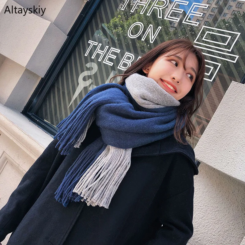 Scarves Women Patchwork Winter Warm Soft Sweet Japanese Simple All-match Trendy Knitting Wraps Womens Elegant Long Shawl Chic
Scarves Women Patchwork Winter Warm Soft Sweet Japanese Simple All-match Trendy Knitting Wraps Womens Elegant Long Shawl Chic