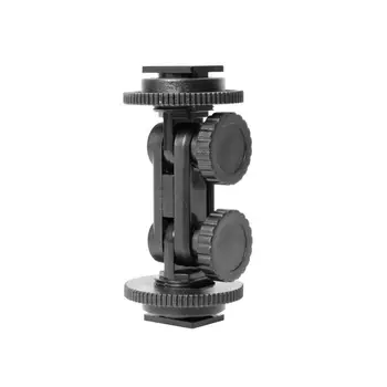 LED two-head Hot Shoe Base Mount Adapter Holder Bracket For LED Photography Light Camera Stand
LED two-head Hot Shoe Base Mount Adapter Holder Bracket For LED Photography Light Camera Stand