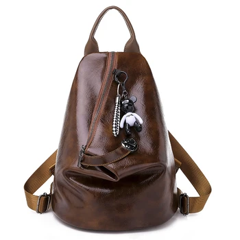 Amberler Fahion Women Oil Wax PU Leather Backpacks For Teenage Girls High Quality Vintage Small Casual Female Travel Backpack
Amberler Fahion Women Oil Wax PU Leather Backpacks For Teenage Girls High Quality Vintage Small Casual Female Travel Backpack