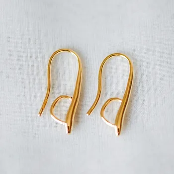 10pcs Gold plated Brass Ear Hooks 20x9mm, Simple Large Earwires Earring Hooks (GB-318)
10pcs Gold plated Brass Ear Hooks 20x9mm, Simple Large Earwires Earring Hooks (GB-318)