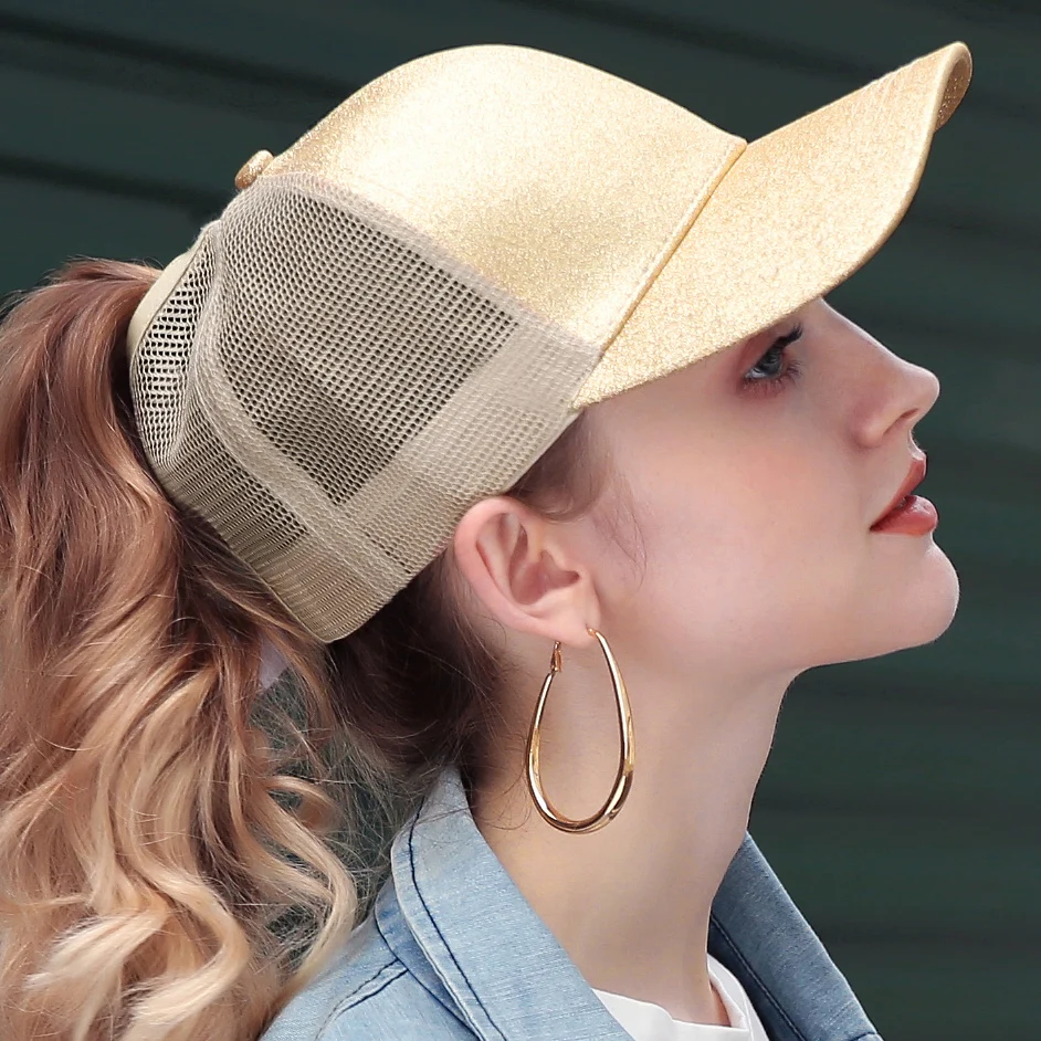 Glitter Ponytail Baseball Cap Women Snapback Summer Mesh Hat Female Messy Bun Hats Casual Adjustable Streetwear Hip Hop Cap 2019
Glitter Ponytail Baseball Cap Women Snapback Summer Mesh Hat Female Messy Bun Hats Casual Adjustable Streetwear Hip Hop Cap 2019