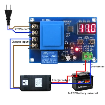 XH-M602 Digital Control Battery Lithium Battery Charging Control Module Battery Charge Control Switch Protection Board
XH-M602 Digital Control Battery Lithium Battery Charging Control Module Battery Charge Control Switch Protection Board
