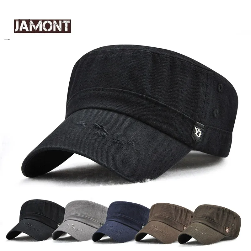 JAMONT New snapback Summer Autumn Military Caps for Men Women Flat Top Hat Casual Army Hat Outdoor Visor Sports cap Casquette
JAMONT New snapback Summer Autumn Military Caps for Men Women Flat Top Hat Casual Army Hat Outdoor Visor Sports cap Casquette
