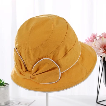 Cotton Bucket Hats For Women Summer Anti-UV Sun Protection Ladies Visor Beach Tour Fisherman Hats Cap With Bow tie Sun hats
Cotton Bucket Hats For Women Summer Anti-UV Sun Protection Ladies Visor Beach Tour Fisherman Hats Cap With Bow tie Sun hats