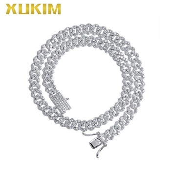 CH110 Xukim Jewelry Gold Rhombus Iced Out Cuban Chain Hip Hop Rose Giold Chain Necklace
CH110 Xukim Jewelry Gold Rhombus Iced Out Cuban Chain Hip Hop Rose Giold Chain Necklace