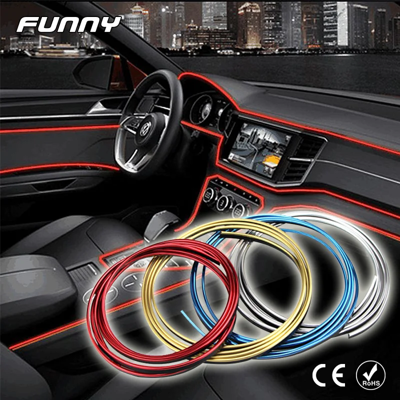 DKG Car Styling Stickers 3M 5M Interior Accessories Universal Decoration Dashboard Strips For Mercedes Volkswagen
DKG Car Styling Stickers 3M 5M Interior Accessories Universal Decoration Dashboard Strips For Mercedes Volkswagen
