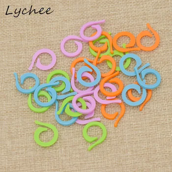 Lychee 30pcs Random Color Colorful Plastic Crochet Locking Stitch Marker Knitting Ring Maker Holder Set DIY Craft Tools
Lychee 30pcs Random Color Colorful Plastic Crochet Locking Stitch Marker Knitting Ring Maker Holder Set DIY Craft Tools