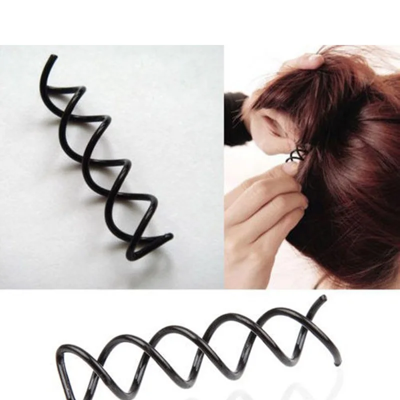 

10Pcs/ Black New Hairpins Spiral Spin Screw Bobby Pin Hair Clip Twist Braiders Barrette Hair Braider Styling Accessories