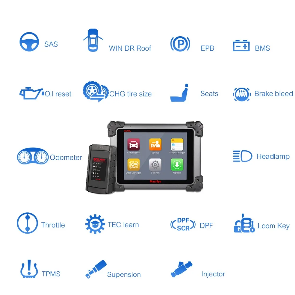 100% Autel High-End MaxiSys Pro MS908 Car Diagnostic Tool OBD2 Scanner Wireless Car Repair Tool Vehicle Programming Scanner
100% Autel High-End MaxiSys Pro MS908 Car Diagnostic Tool OBD2 Scanner Wireless Car Repair Tool Vehicle Programming Scanner