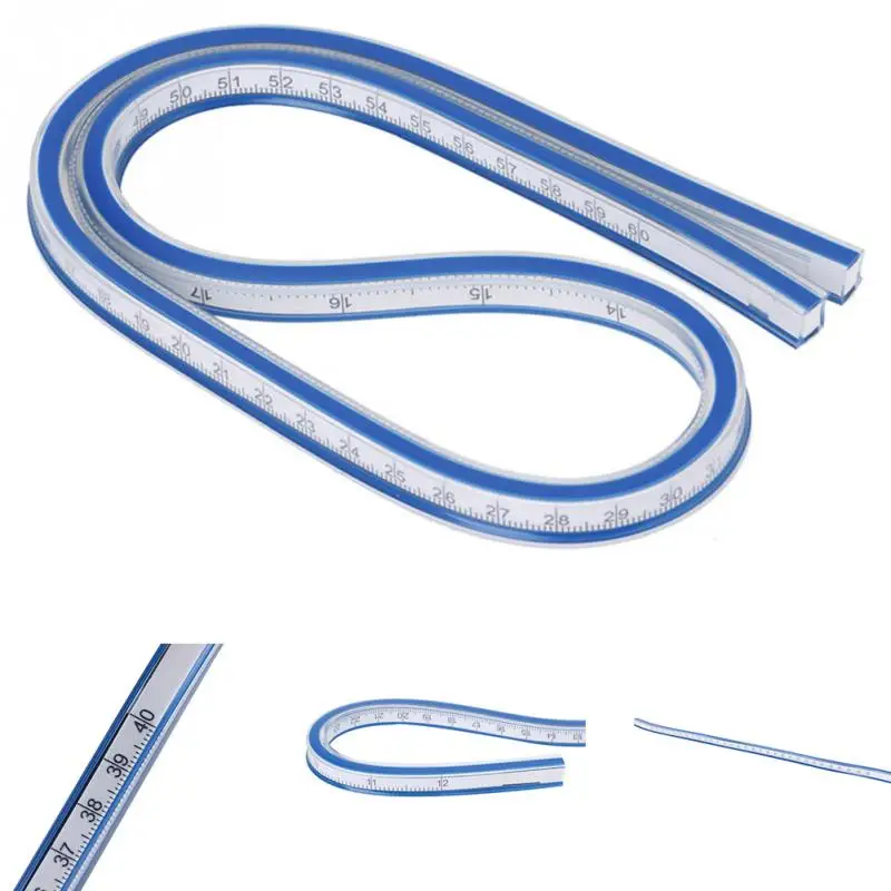 New High Quality 30CM 40CM 50CM 60CM Flexible Curve Ruler Drawing Paint Bendy Curve Measure Drafting
New High Quality 30CM 40CM 50CM 60CM Flexible Curve Ruler Drawing Paint Bendy Curve Measure Drafting