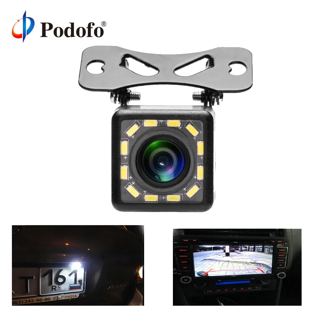Podofo Car Rear View Camera Wide Angle HD CCD 12 LED Night Vision Reversing Parking Cameras Car-styling Waterproof Backup Camera
Podofo Car Rear View Camera Wide Angle HD CCD 12 LED Night Vision Reversing Parking Cameras Car-styling Waterproof Backup Camera