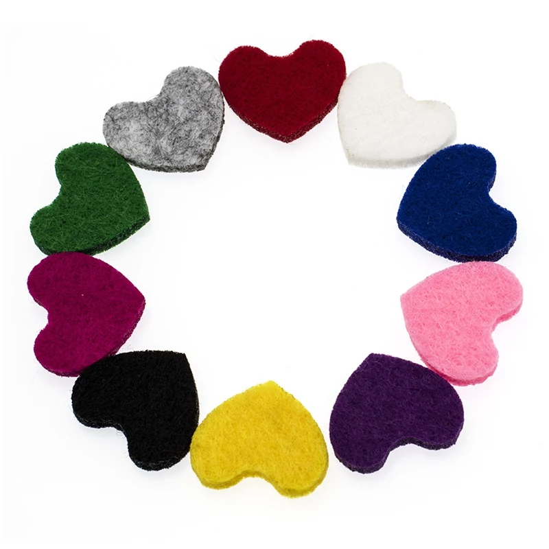 19mm Colorful Trendy Aromatherapy Heart Felt Pads Fit For Love Essential Oil Diffuser Floating Locket DIY Accessories 30pcs
19mm Colorful Trendy Aromatherapy Heart Felt Pads Fit For Love Essential Oil Diffuser Floating Locket DIY Accessories 30pcs