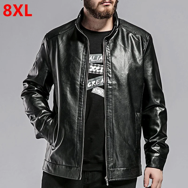 Plus size casual men's new plus fertilizer plus size men's PU jacket black leather jacket 8XL 7XL 6XL 5XL
Plus size casual men's new plus fertilizer plus size men's PU jacket black leather jacket 8XL 7XL 6XL 5XL