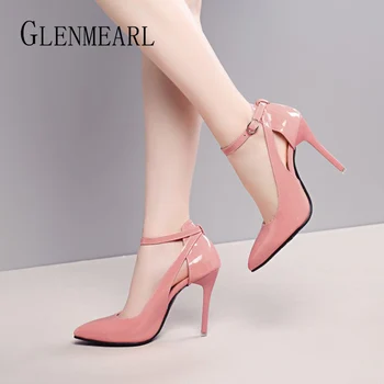 Women High Heel Pumps Summer Shoes Brand Female Heels Pink Buckle Strap Wedding Shoes Pointed Toe Casual Shoes Plus Size DE
Women High Heel Pumps Summer Shoes Brand Female Heels Pink Buckle Strap Wedding Shoes Pointed Toe Casual Shoes Plus Size DE