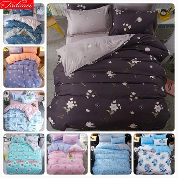 Floral Pattern AB Side Duvet Cover Sheets Quilt Pillow Case 3pcs/4pcs Bedding Sets Soft Cotton Bed Linens Single Queen King Size 
Floral Pattern AB Side Duvet Cover Sheets Quilt Pillow Case 3pcs/4pcs Bedding Sets Soft Cotton Bed Linens Single Queen King Size