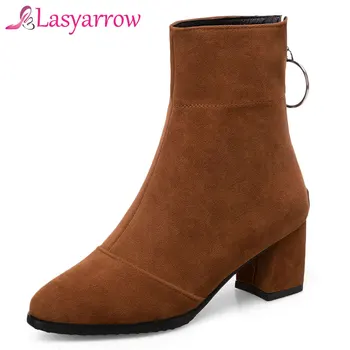 Lasyarrow Women Ankle Boots Autumn High Heel Boots Round Toe Martin Boots Zipper Shoes 2018 Black Yellow Brown Chelsea Boot F193
Lasyarrow Women Ankle Boots Autumn High Heel Boots Round Toe Martin Boots Zipper Shoes 2018 Black Yellow Brown Chelsea Boot F193