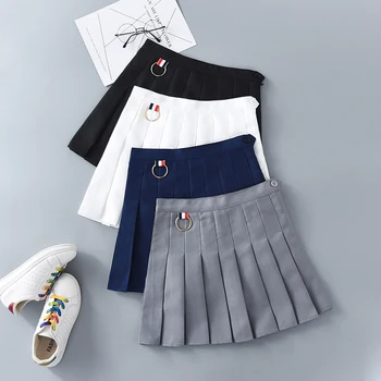 XS-XXL Four Colors High Waist Women Pleated Skirt Solid Color Sweet Ring Mini Skirt Loose Summer Student Short Skirts
XS-XXL Four Colors High Waist Women Pleated Skirt Solid Color Sweet Ring Mini Skirt Loose Summer Student Short Skirts