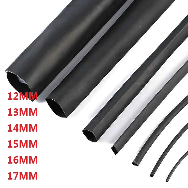 Negro Sleeving Eléctrico Tubo Tubo Heatshrink Coche Manga cable resistente a la intemperie 