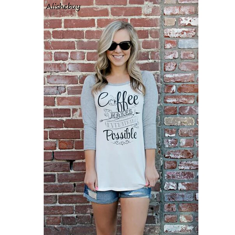 Hot Women T-Shirts Women 2017 Casual 3/4 Sleeve O Neck Block Patchwork Loose Pullover Letters Tee Shirt Ladies Clothes SVH031894
Hot Women T-Shirts Women 2017 Casual 3/4 Sleeve O Neck Block Patchwork Loose Pullover Letters Tee Shirt Ladies Clothes SVH031894