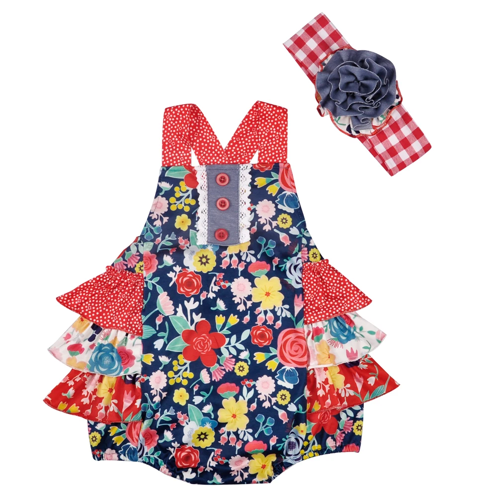 New Arrival Spring And Summer Baby Romper Clothes Red Flower Ruffle Newborn Party Clothes With Headband GPF803-117
New Arrival Spring And Summer Baby Romper Clothes Red Flower Ruffle Newborn Party Clothes With Headband GPF803-117