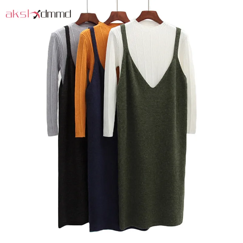 High Quality Causal V-neck Knitted Dresses Women 2019 New Spring Autumn Winter Knit Sweater Mid-long Loose Dress Vestidos LH520
High Quality Causal V-neck Knitted Dresses Women 2019 New Spring Autumn Winter Knit Sweater Mid-long Loose Dress Vestidos LH520