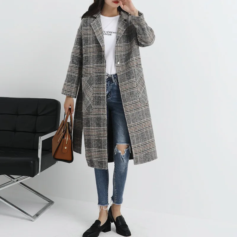 2019 autumn and winter new double-sided cashmere coat women's long section wool coat Slim fashion coat
2019 autumn and winter new double-sided cashmere coat women's long section wool coat Slim fashion coat