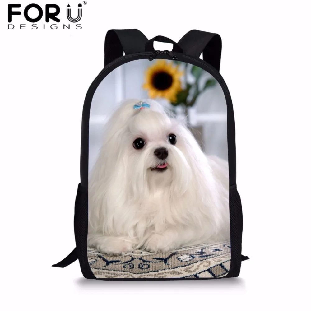 FORUDESIGNS Cute Animal Maltese Dog Printing Women Casual Backpacks Female Canvas Rucksack School Backpack Bags for Teenage Girl
FORUDESIGNS Cute Animal Maltese Dog Printing Women Casual Backpacks Female Canvas Rucksack School Backpack Bags for Teenage Girl