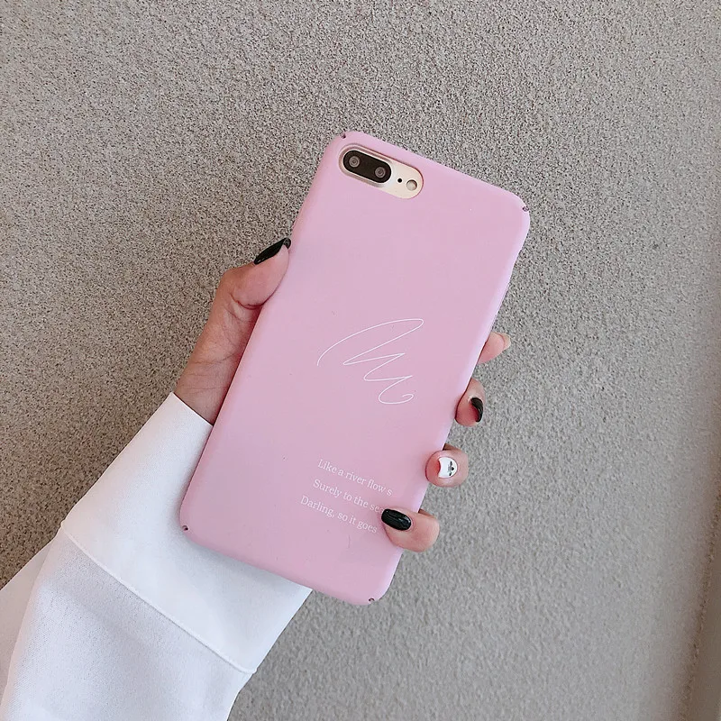 Pink Retro Art Letter Korean Phone Case For iPhone X XS XR Xsmax 7 7 Puls 6 6S 7 8 Puls Cases Cute Hard Plastic Matte Cover
Pink Retro Art Letter Korean Phone Case For iPhone X XS XR Xsmax 7 7 Puls 6 6S 7 8 Puls Cases Cute Hard Plastic Matte Cover