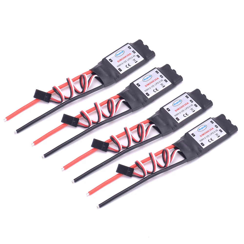30A Simonk ESC Brushless Speed Controller 5V 2A BEC with 3.5mm Banana Connector For RC F450 S500 Quadcotper
30A Simonk ESC Brushless Speed Controller 5V 2A BEC with 3.5mm Banana Connector For RC F450 S500 Quadcotper