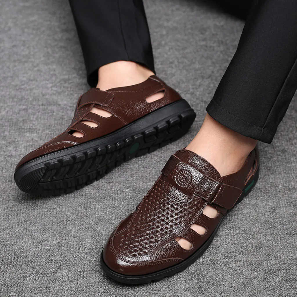 Big Size men sandals genuine leather sandals fashion Men outdoor casual shoes Breathable Fisherman Shoes men Beach shoes #G4
Big Size men sandals genuine leather sandals fashion Men outdoor casual shoes Breathable Fisherman Shoes men Beach shoes #G4