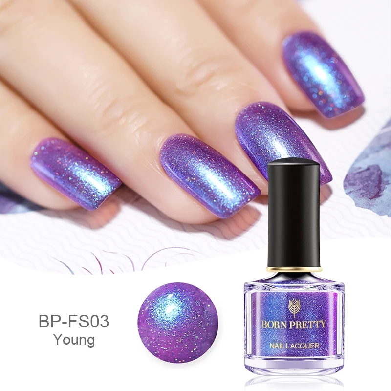 

BORN PRETTY 6ml Chameleon Shell Nail Polish Glitter Glimmer Varnish Summer Series Manicure Nail Art Lacquer Varnish