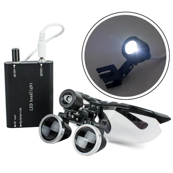 High-end Luxury 2.5X 320mm Dentist Surgical Medical Binocular Loupes + LED Dental Lampe Headlight Optical Glass Loupe Set Black
High-end Luxury 2.5X 320mm Dentist Surgical Medical Binocular Loupes + LED Dental Lampe Headlight Optical Glass Loupe Set Black