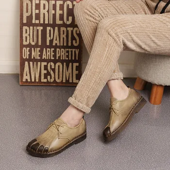 Handmade Genuine Leather Women Shoes Vintage Female Moccasins Loafers Soft Cow Muscle Outsole Casual Shoes Flats
Handmade Genuine Leather Women Shoes Vintage Female Moccasins Loafers Soft Cow Muscle Outsole Casual Shoes Flats