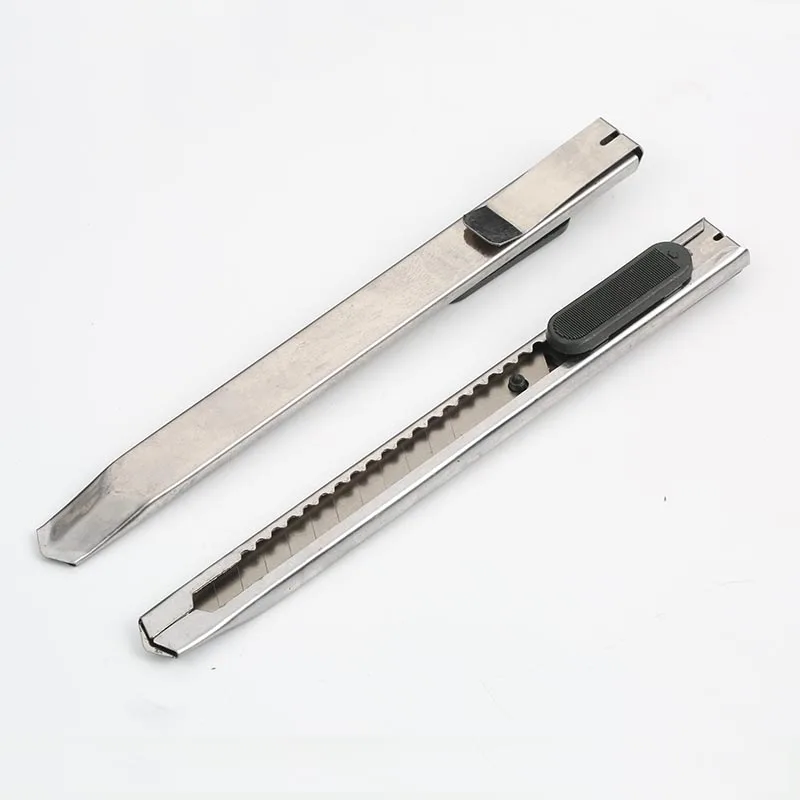 20PCS Fashion Office Stationery Metal and Plastic Small Size Utility Knife Small mobile phone film tools the Stainless Steel Art
20PCS Fashion Office Stationery Metal and Plastic Small Size Utility Knife Small mobile phone film tools the Stainless Steel Art