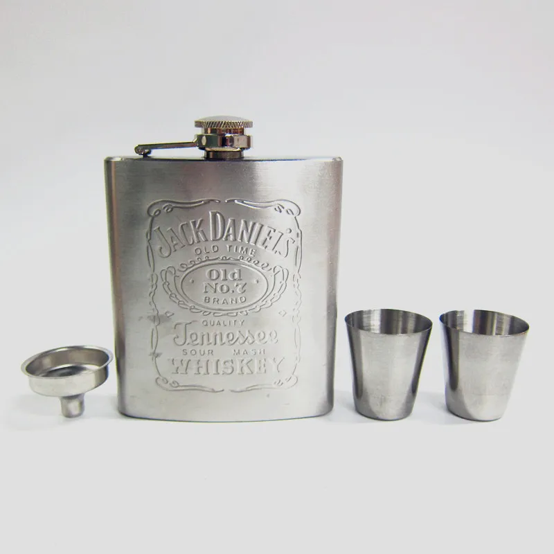 Portable Stainless Steel Hip Flask set 7oz Embossed Flagon Flasks russian Wine beer Whiskey Bottle Pocket personalized flask set
Portable Stainless Steel Hip Flask set 7oz Embossed Flagon Flasks russian Wine beer Whiskey Bottle Pocket personalized flask set